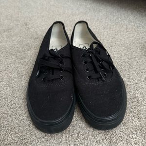 All black Vans